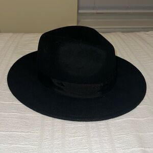Black wool hat